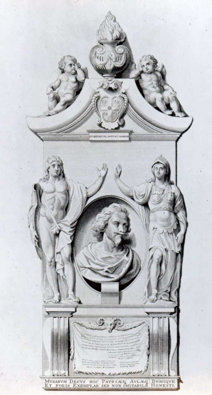 Le monument de Sir Robert Ayton, 1798 - English School