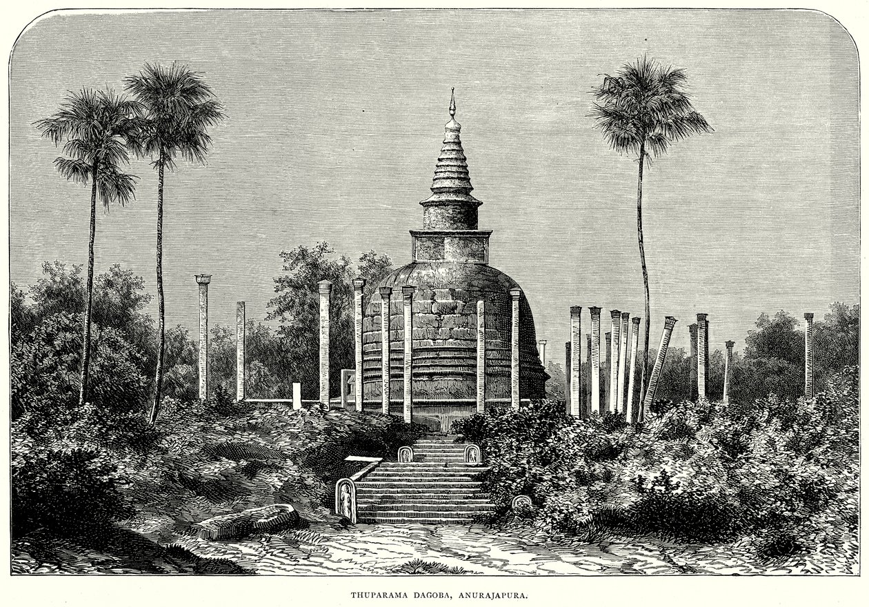 Thuparama Dagoba, Anurajapura (gravure) - English School