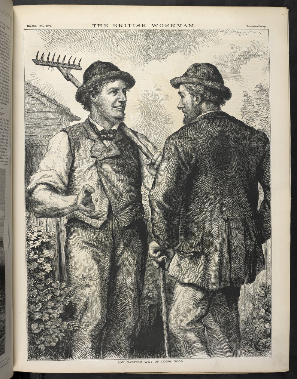 La manière de faire le bien de Tom Carter, The British Workman, novembre - English School