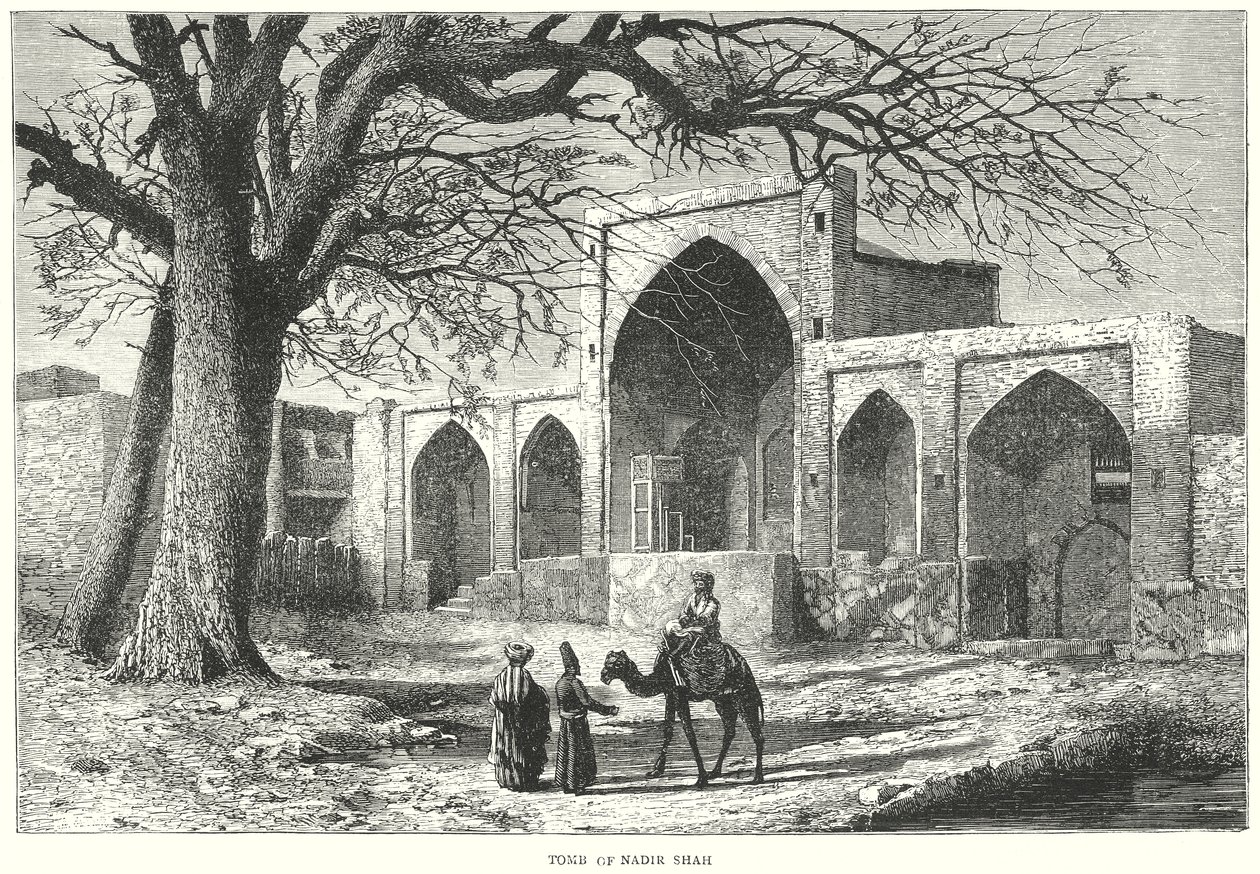 Tombe de Nadir Shah (gravure) - English School