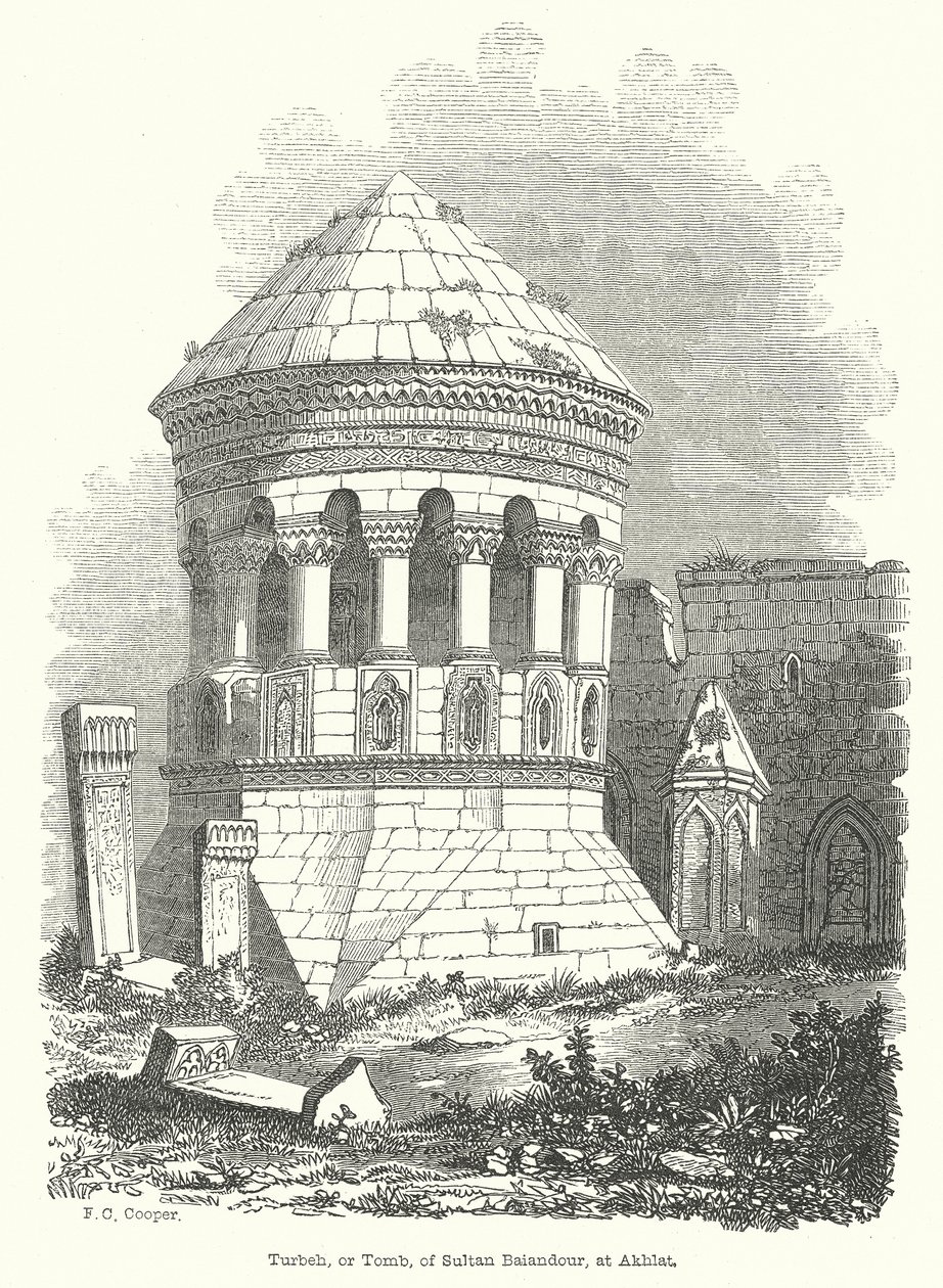 Turbeh, ou tombeau, du sultan Baiandour, à Akhlat (gravure) - English School