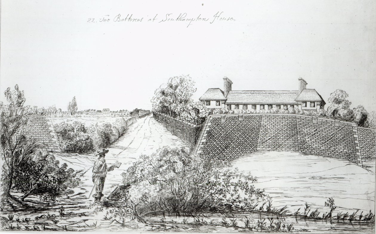 Deux batteries à Southampton House - English School