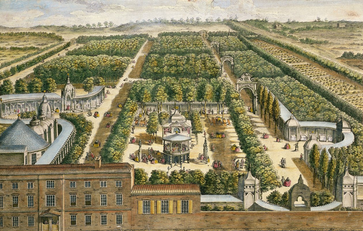 Jardins de Vauxhall, Lambeth, 1751 - English School