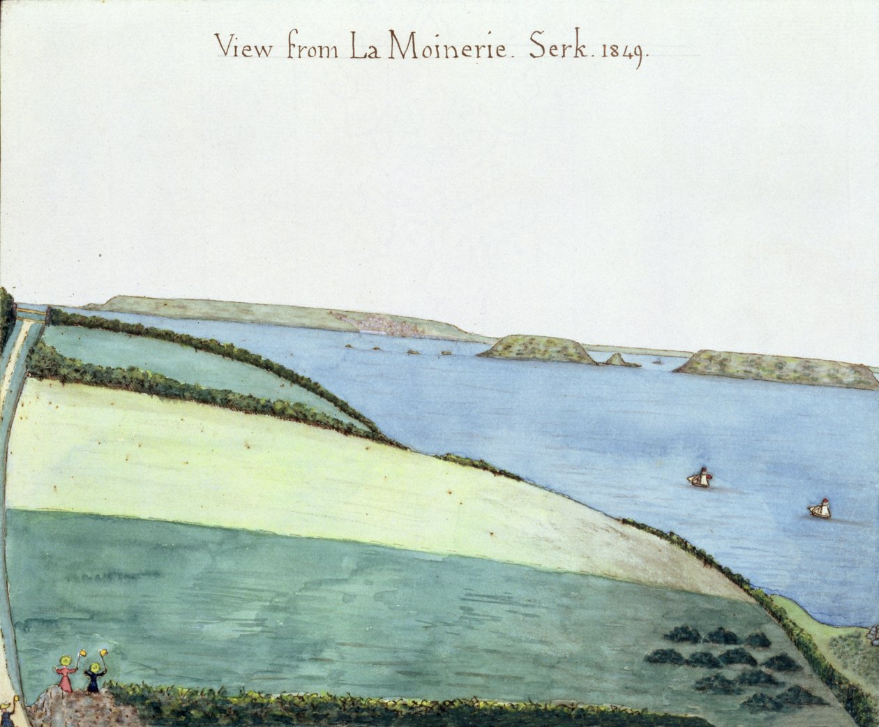 Vue de la Moinerie, Serk, 1849 - English School