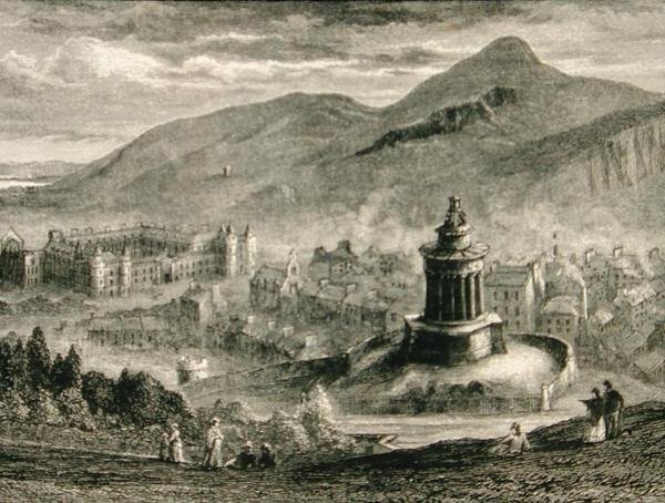 Vue depuis le monument de Burns, Calton Hill, Édimbourg vers 1880, de 