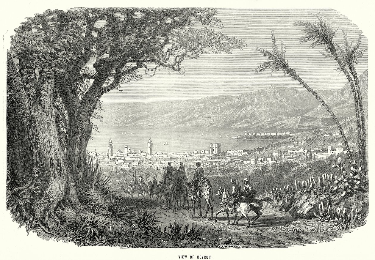 Vue de Beyrouth (gravure) - English School