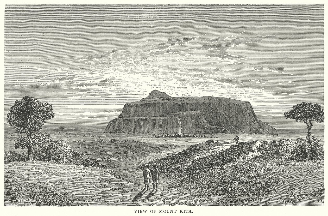 Vue du Mont Kita (gravure) - English School