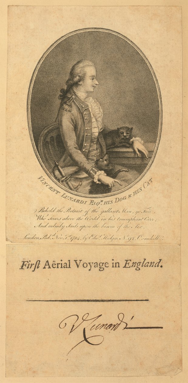 Vincent Lunardi, 1784 - English School