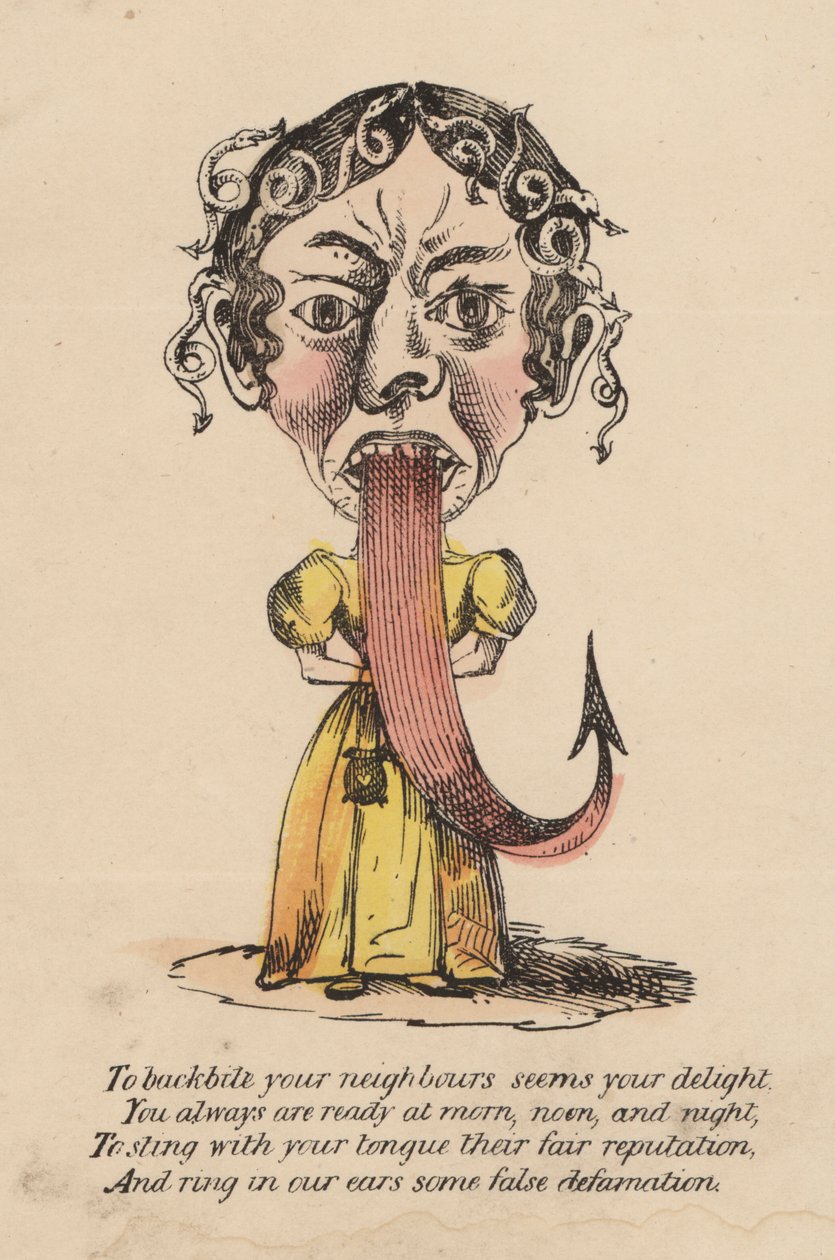 Carte de Saint-Valentin au vinaigre (lithographie couleur) - English School