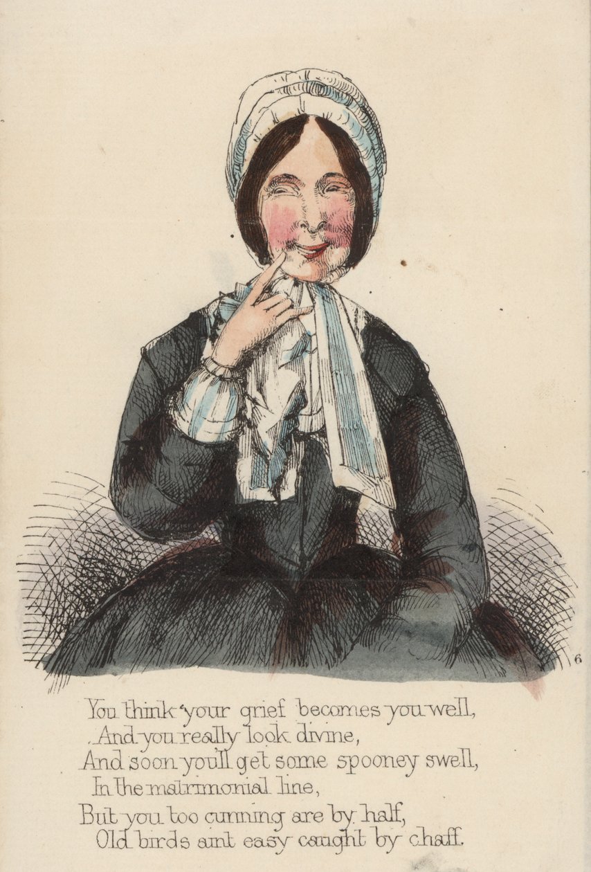 Carte de Saint-Valentin au vinaigre (lithographie couleur) - English School
