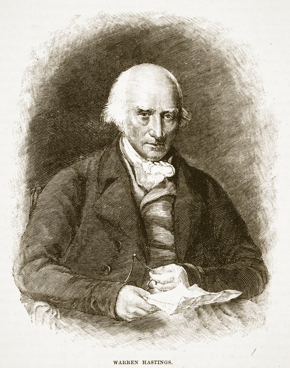 Warren Hastings (illustration de Cassells Illustrated History of England) - English School