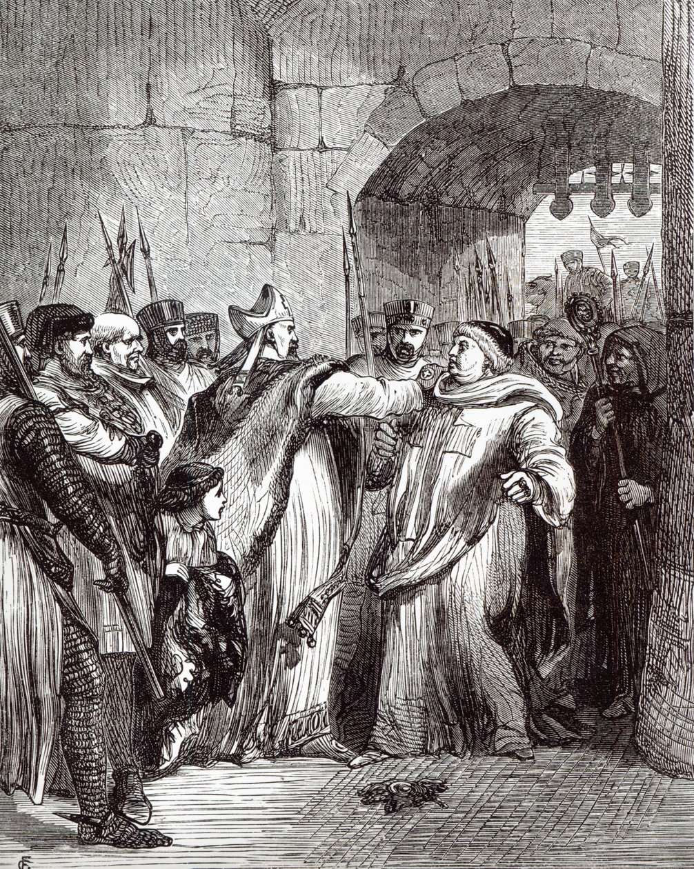 William Longchamp (d.1197) et Hugh de Pudsey (1125-95) - English School