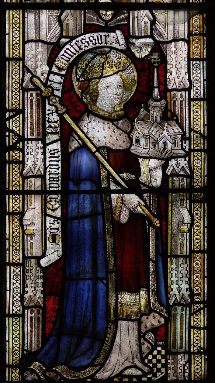 Saint Ethelbert (mal étiqueté comme Édouard le Confesseur au XIXe siècle!) - English School