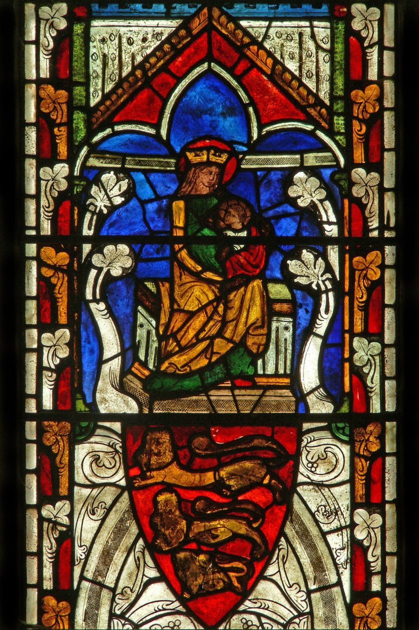 Fenêtre Ew représentant la Vierge et l