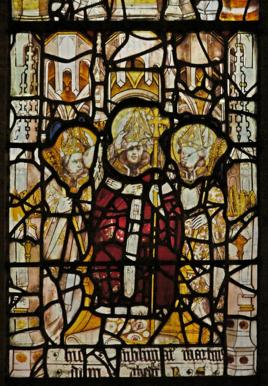 Fenêtre représentant Saint Martin intronisé comme évêque - English School