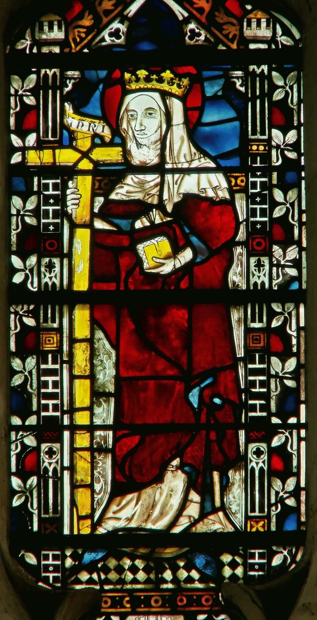 Vitrail représentant Sainte Hélène - English School
