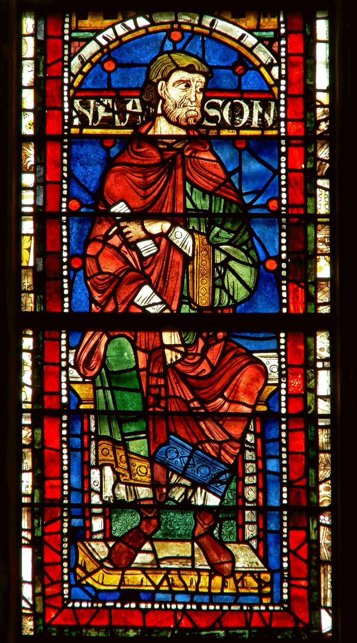 Fenêtre représentant une figure généalogique : Naasson - English School