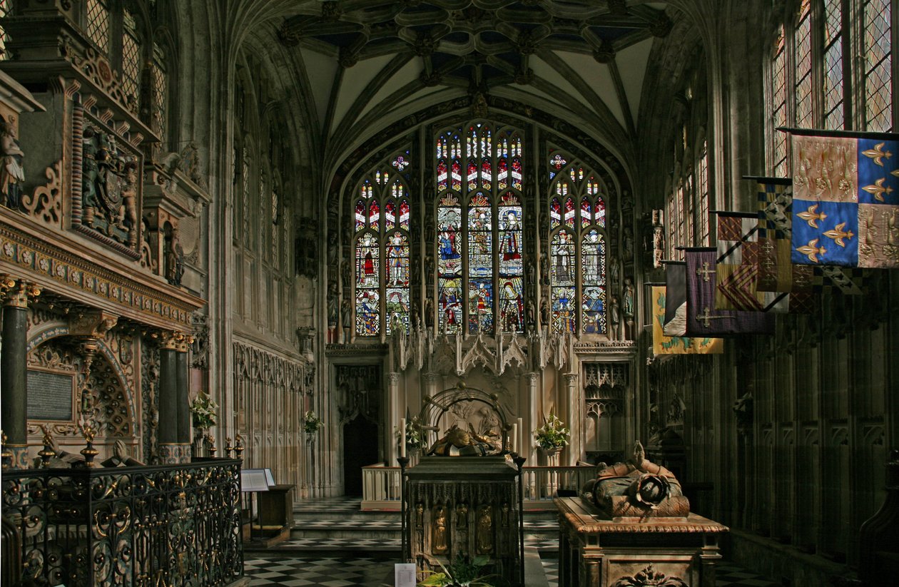Fenêtre représentant la fenêtre est de la chapelle Beauchamp - English School