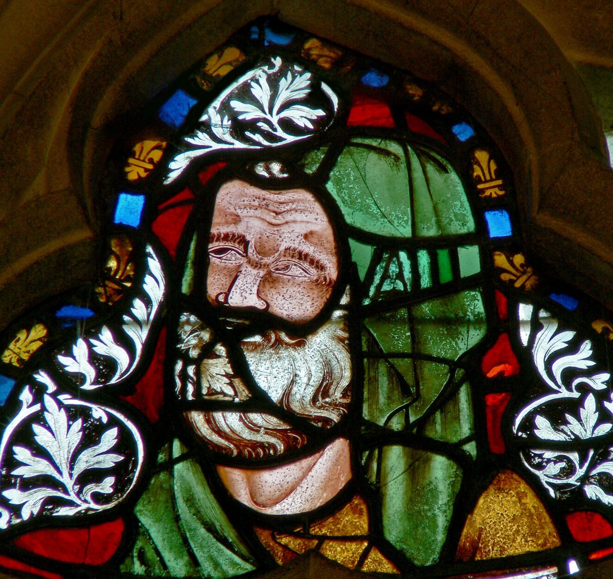 Fenêtre n-2 représentant un patriarche - English School