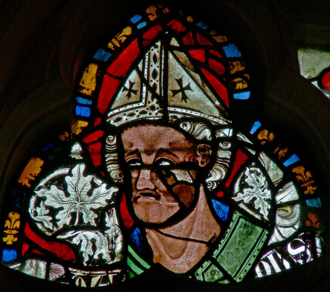 Fenêtre s-2 représentant Saint Wulfstan - English School