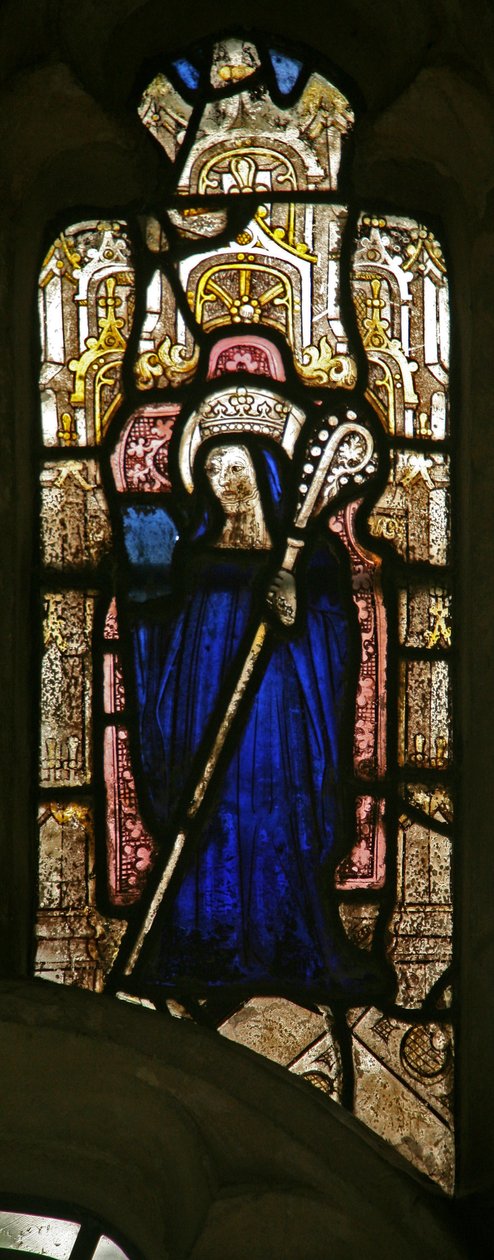 Fenêtre s7 représentant Sainte Etheldreda? - English School