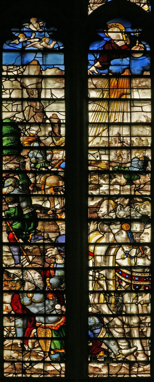 Fenêtre w22 représentant la Conversion de Saint Paul - English School