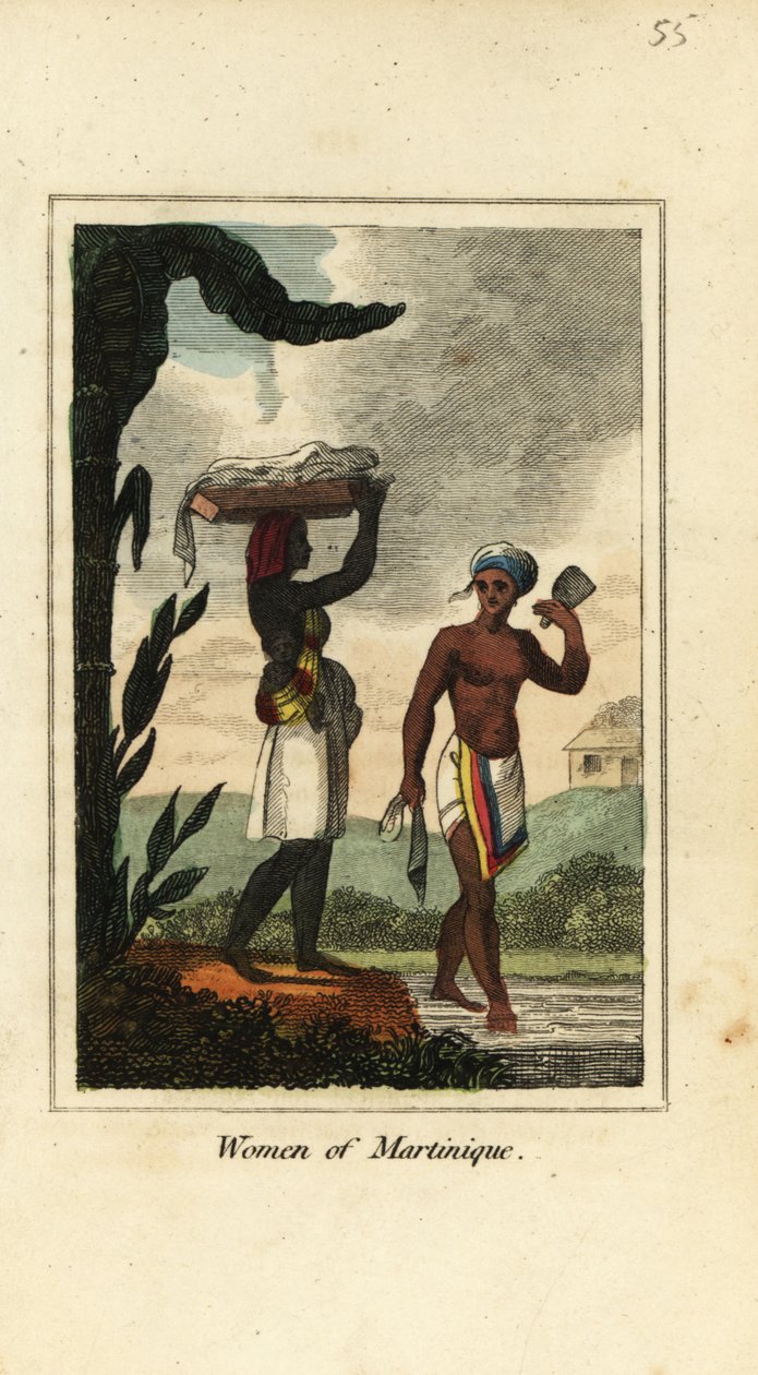 Femmes de Martinique, Antilles, Indes occidentales - English School