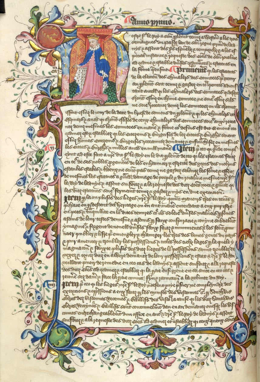 Initiale historiée 