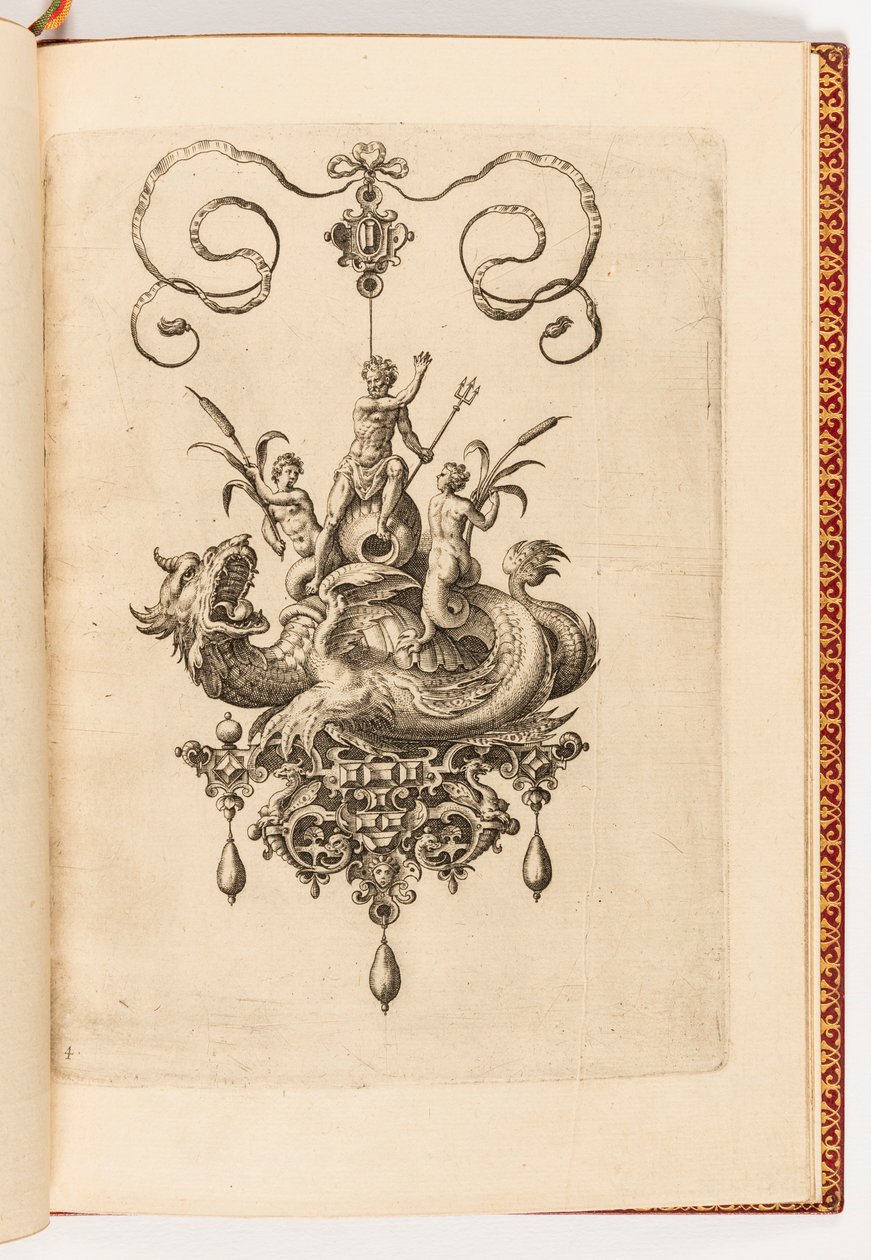 Gravure, Planche 4, de Bullarum Inaurium etc. Archetypi Artificiosi Pars Altera (Pendants, Boucles d