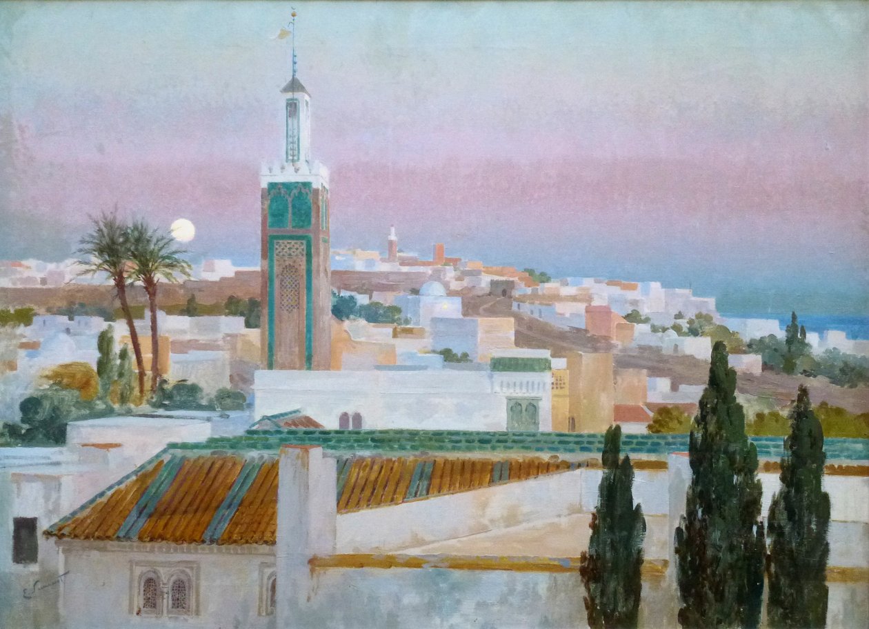 Coucher de soleil à Tanger - Enrique Simonet