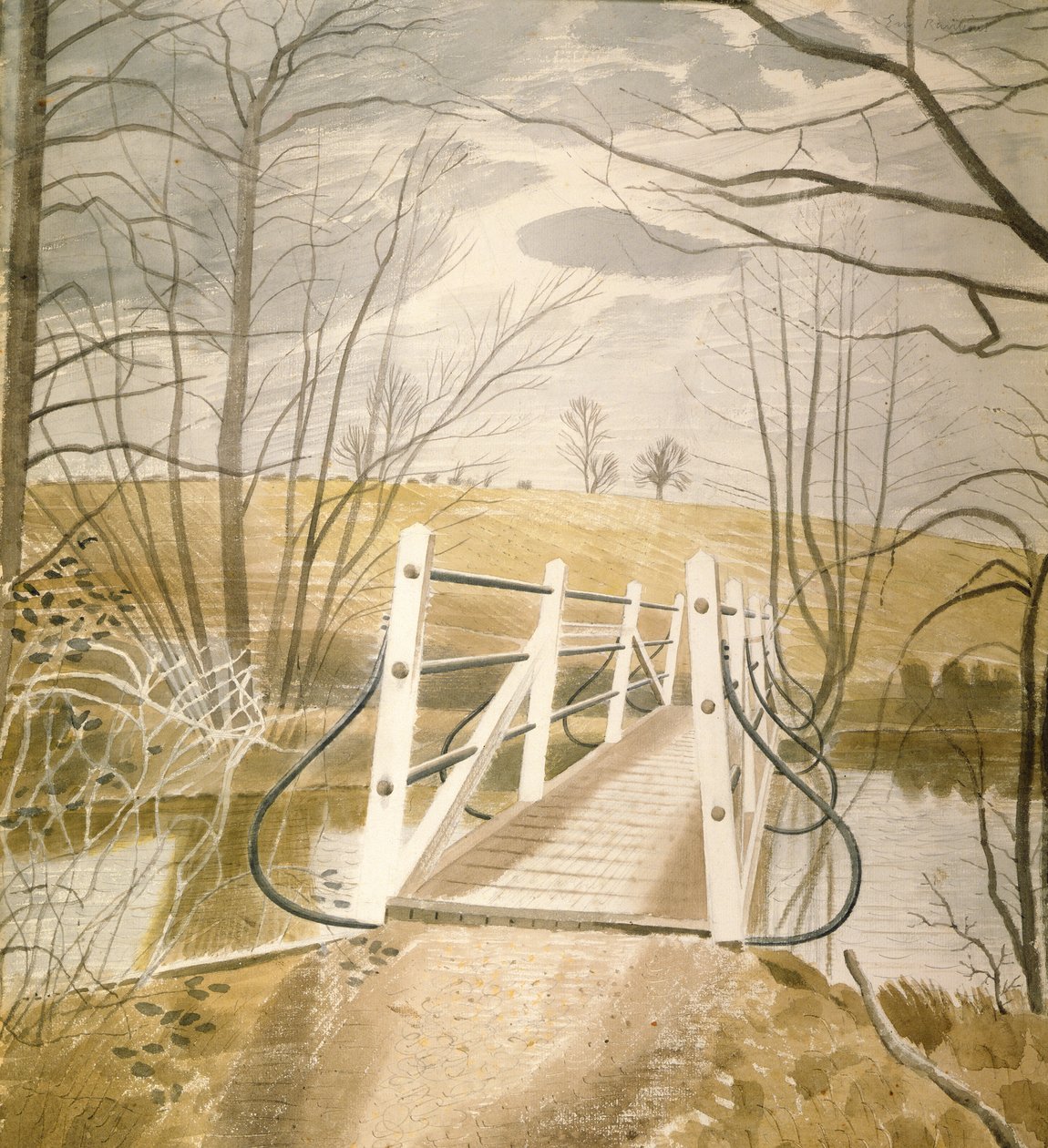 Pont de fer à Ewenbridge - Eric Ravilious
