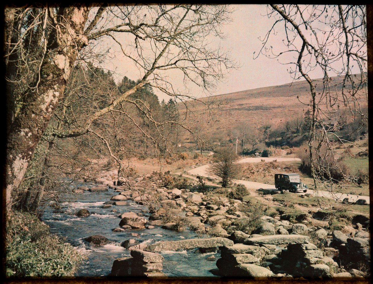 Clapper Bridge, Dartmeet, Widecombe in the Moor, Teignbridge, Devon, UK - Eric Maybank
