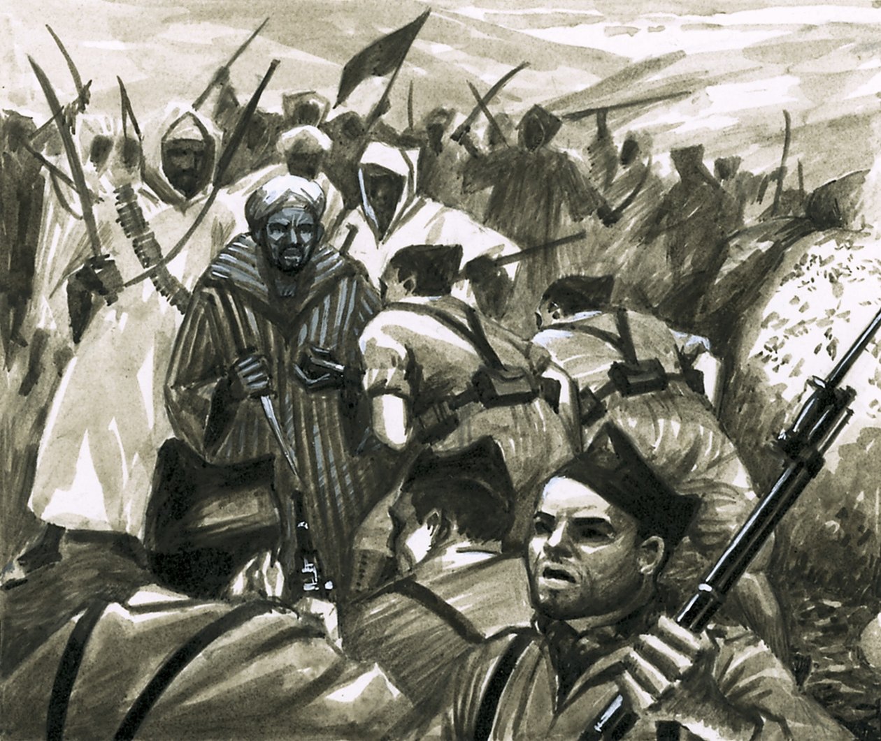 Le général Franco combat les rebelles du Riff au Maroc - Eric Parker
