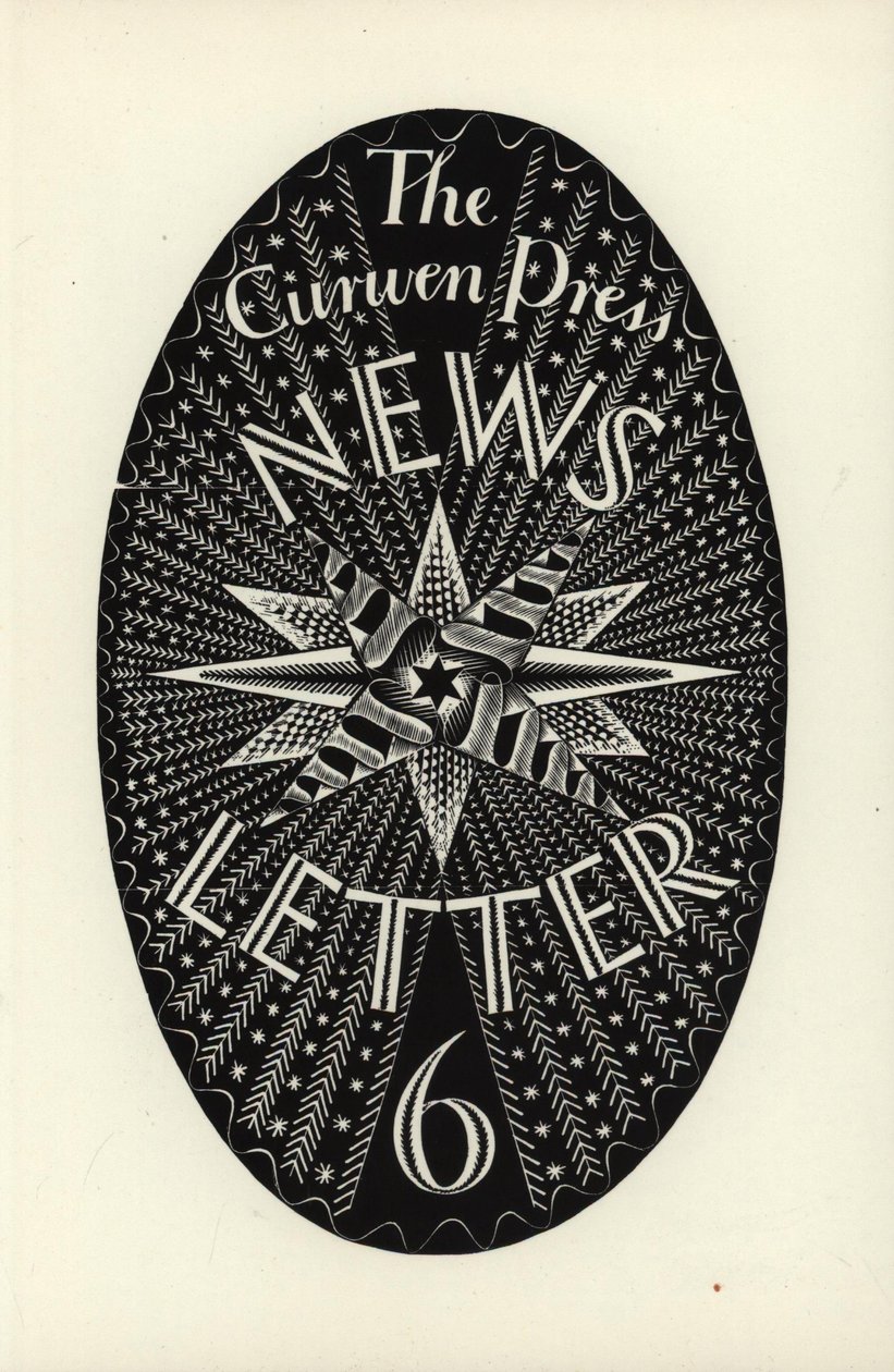 Conception pour The Curwen Press News-Letter, numéro 6, 1934 - Eric Ravilious