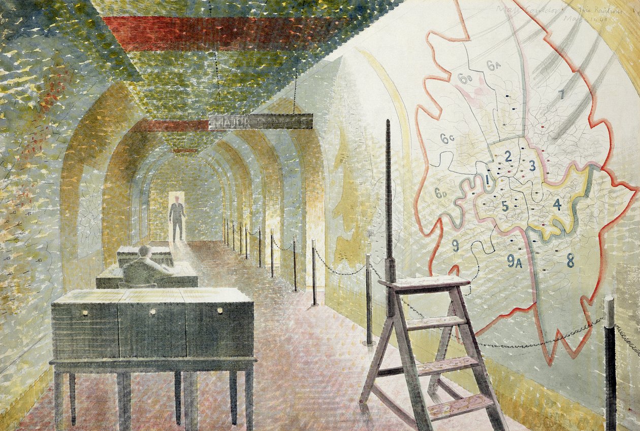 No 1 Couloir de la carte - Eric Ravilious