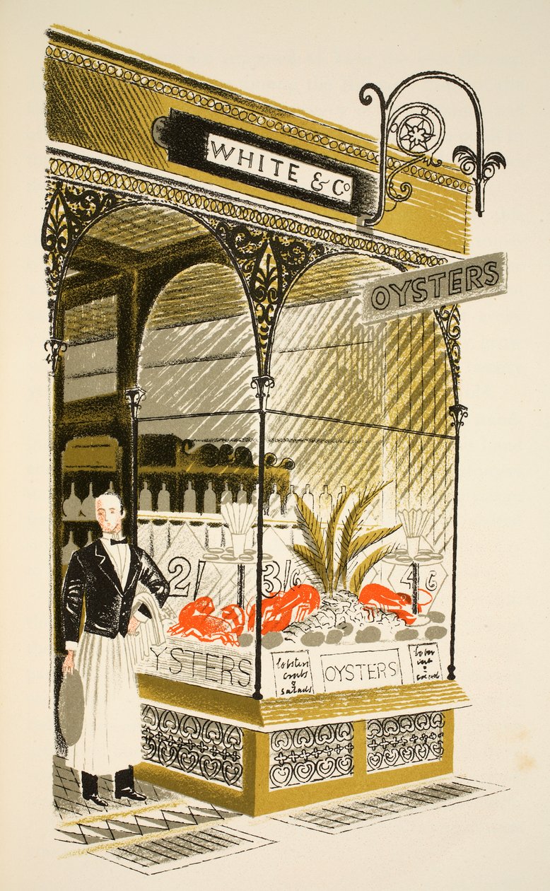 Bar à huîtres, illustration de 