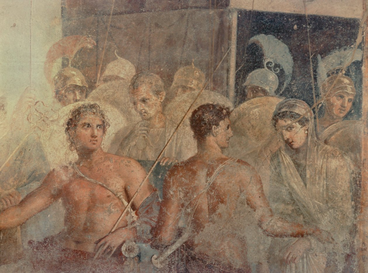 Achille rend Briseis à Agamemnon - Erich Lessing