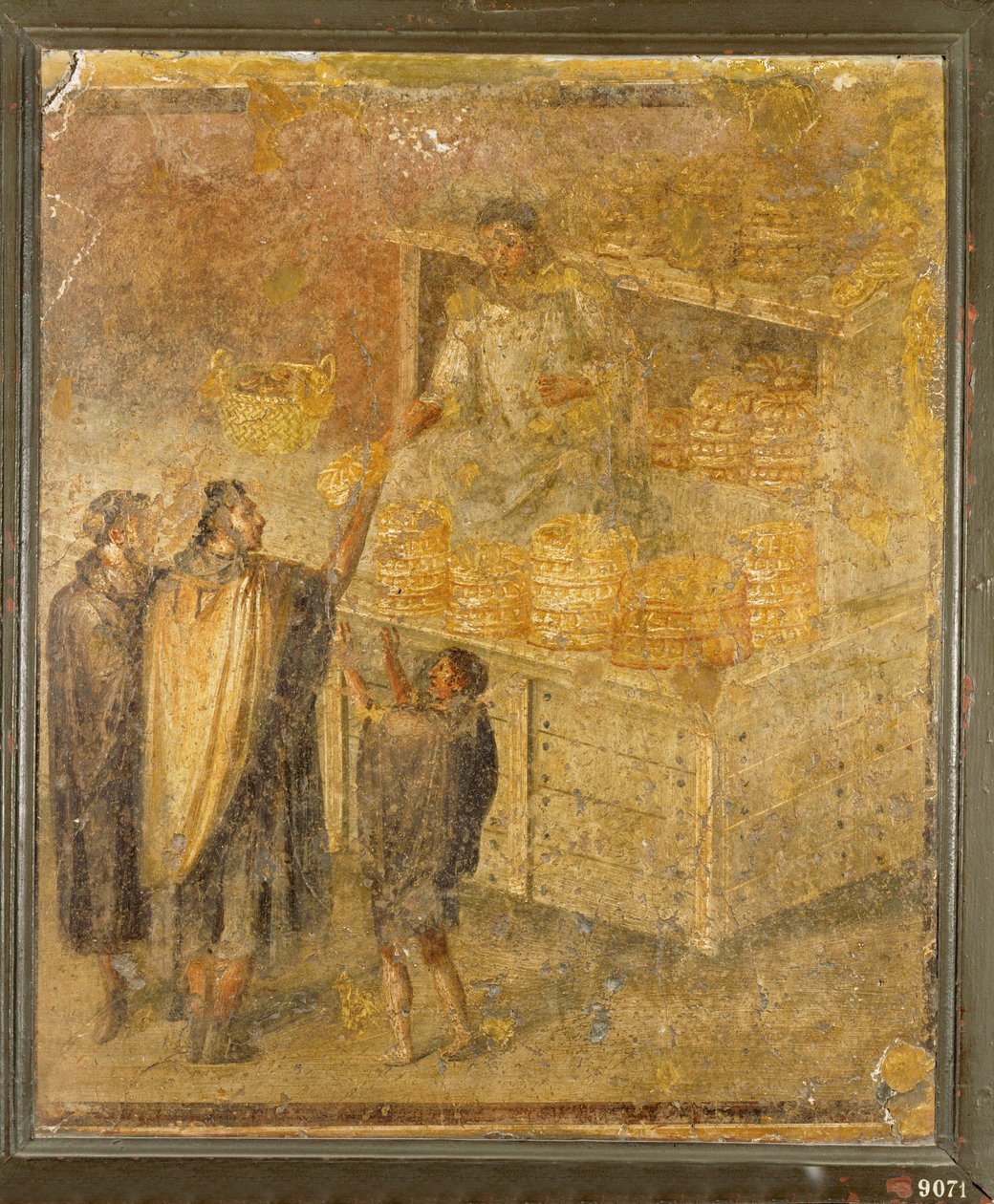 Stand de boulangerie proposant du pain frais et des gâteaux - Erich Lessing