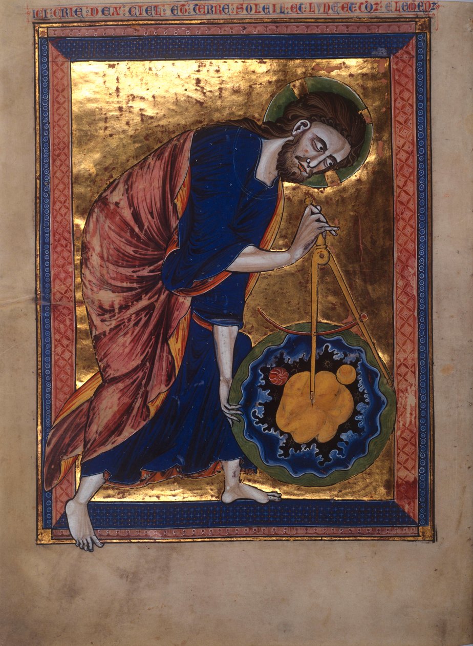 Dieu Père mesurant l