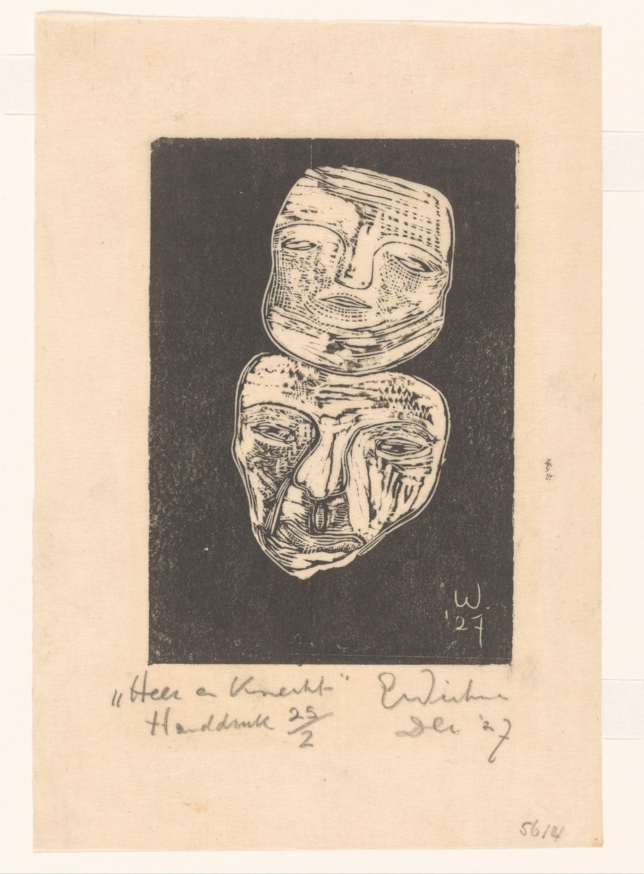Maître et serviteur - Erich Wichmann (signed by artist)