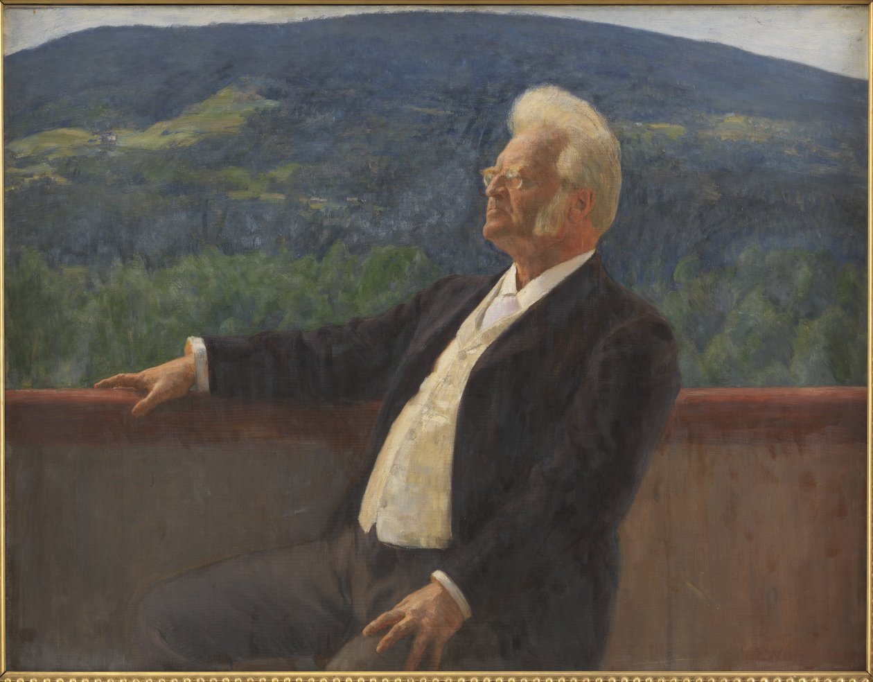 Portrait de Bjørnstjerne Bjørnson - Erik Theodor Werenskiold