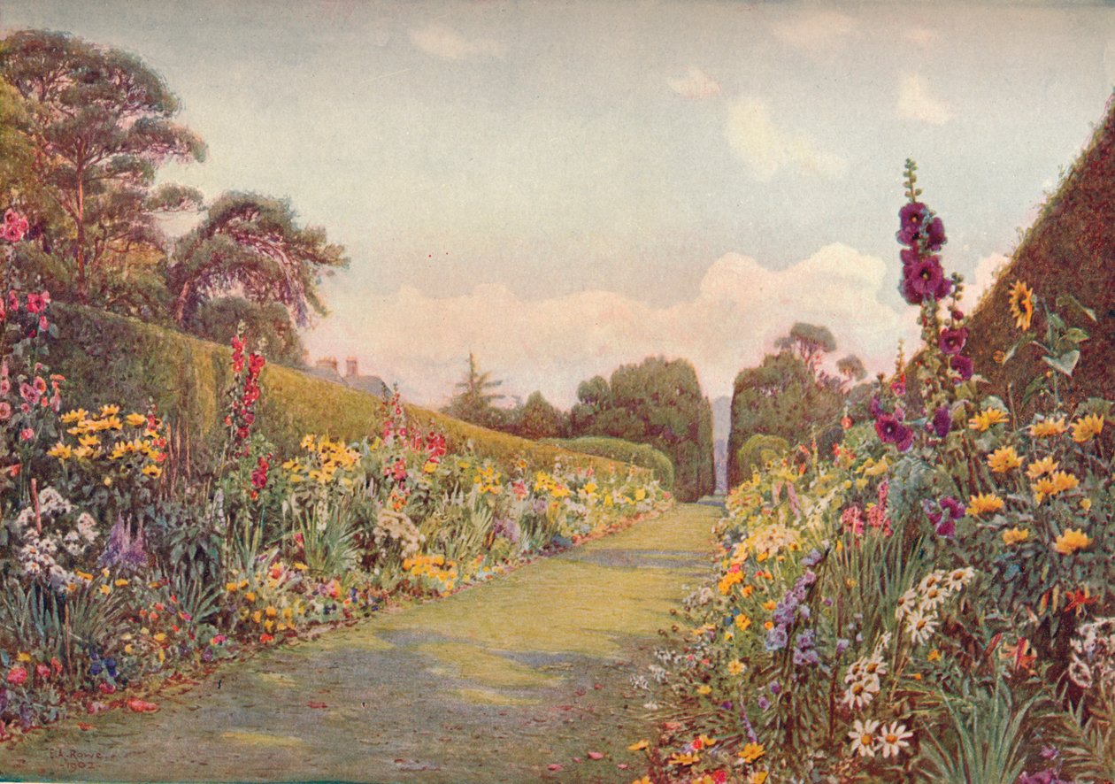 La longue bordure, Holme Lacy, 1903 - Ernest Arthur Rowe