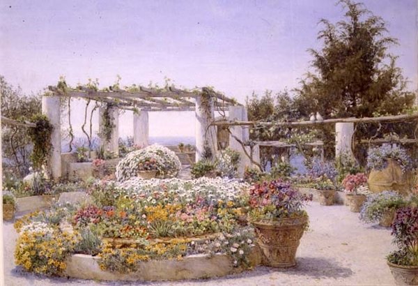 La Pergola, Villa Inercia, Capri - Ernest Arthur Rowe