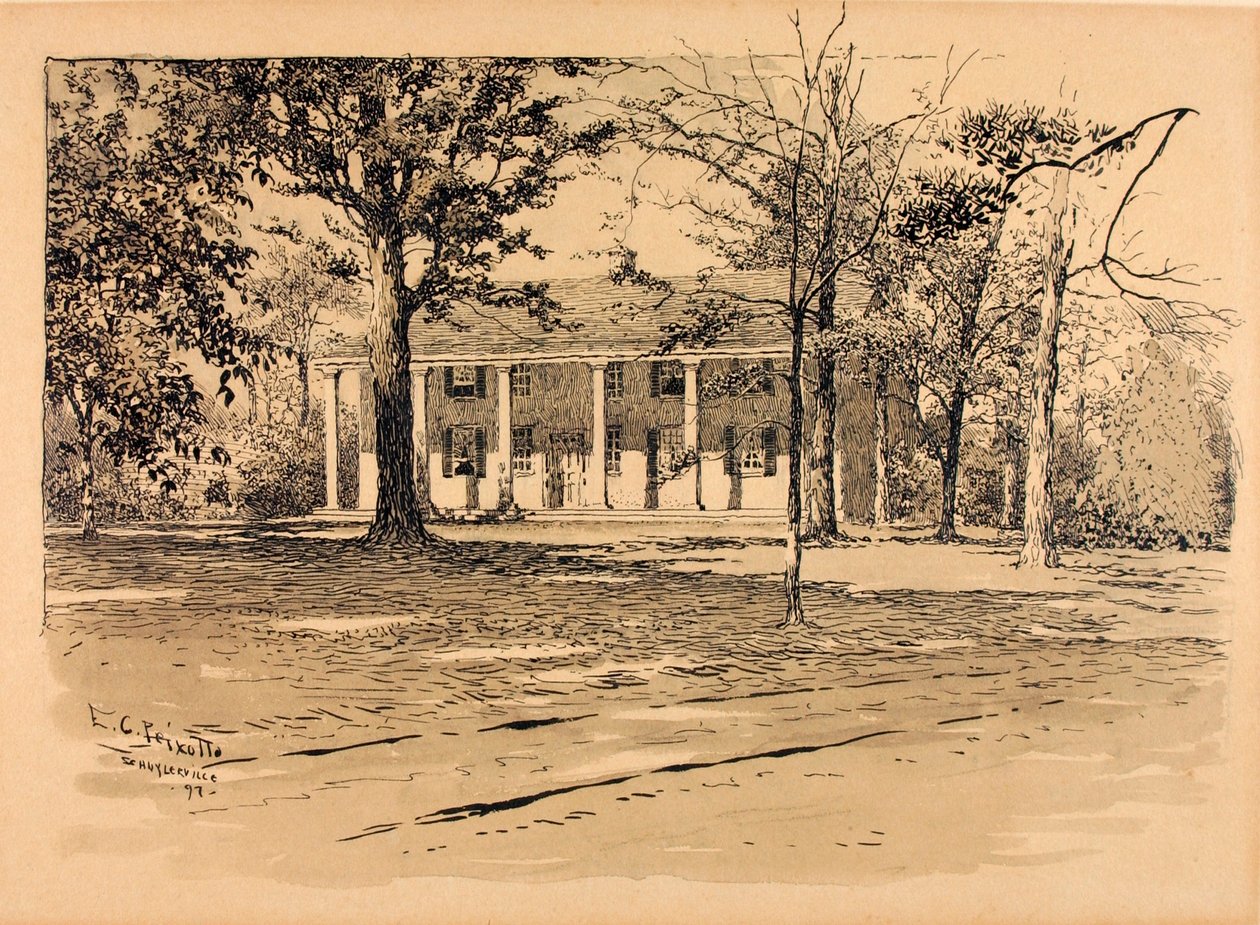 Saratoga. Maison du général Schuyler - Ernest C. Peixotto