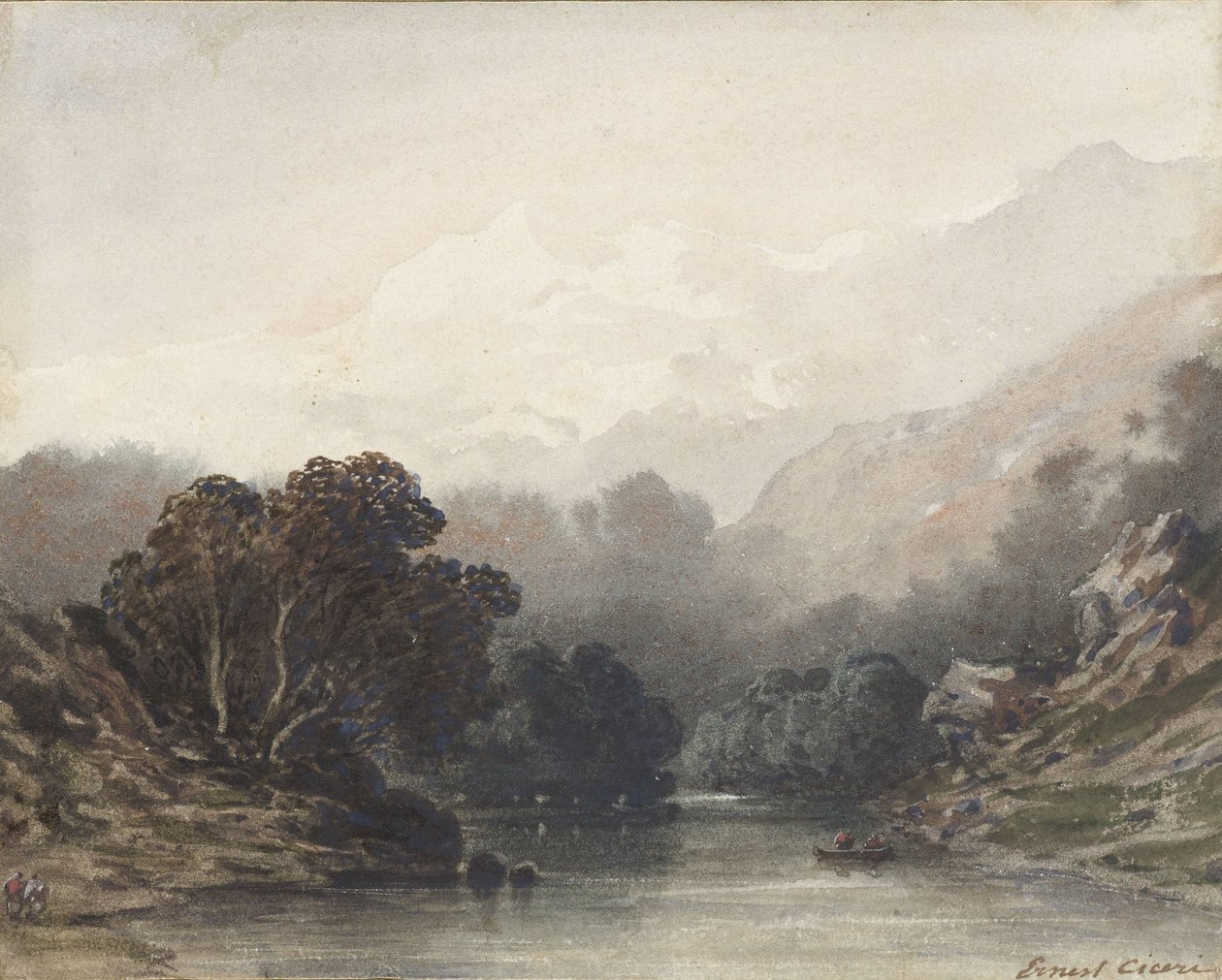 Lac de montagne à l