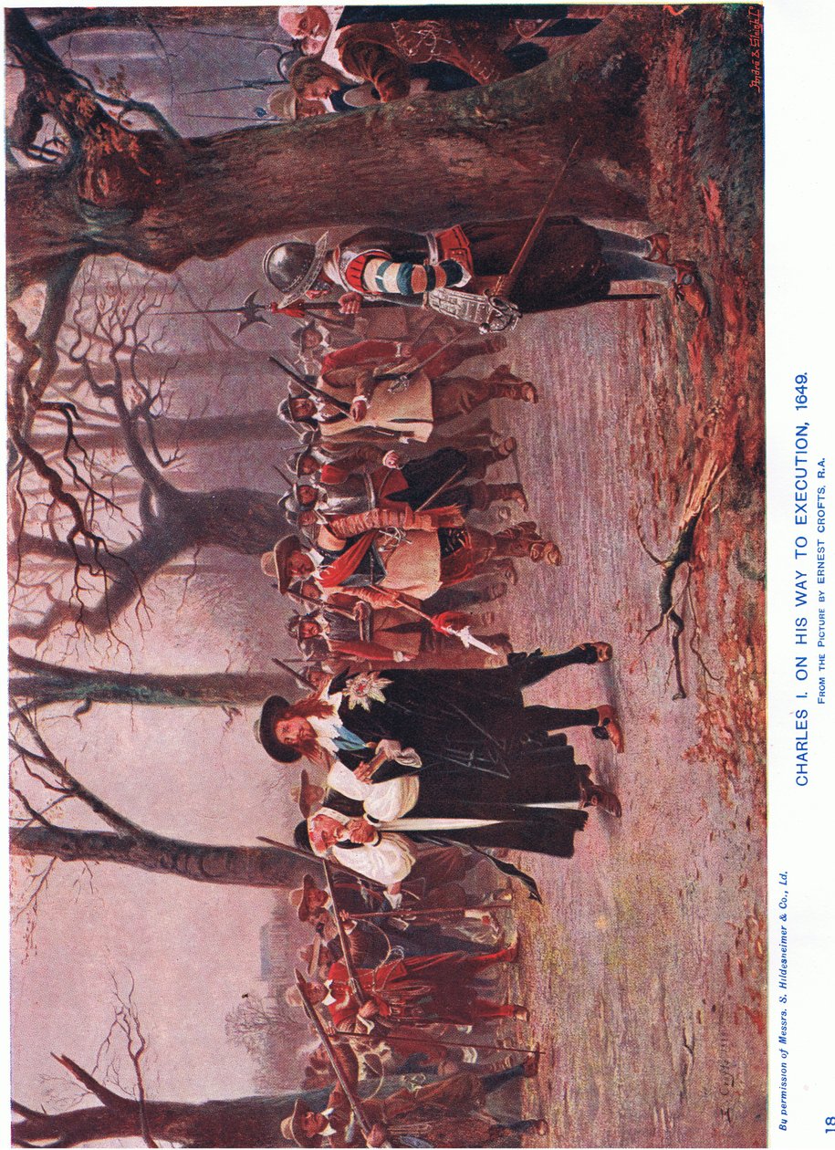 Charles Ier escorté à son exécution - Ernest Crofts