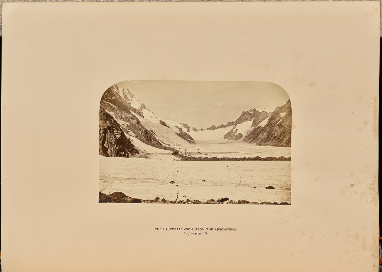 Le Lauteraar Joch depuis la descente - Ernest H. Edwards