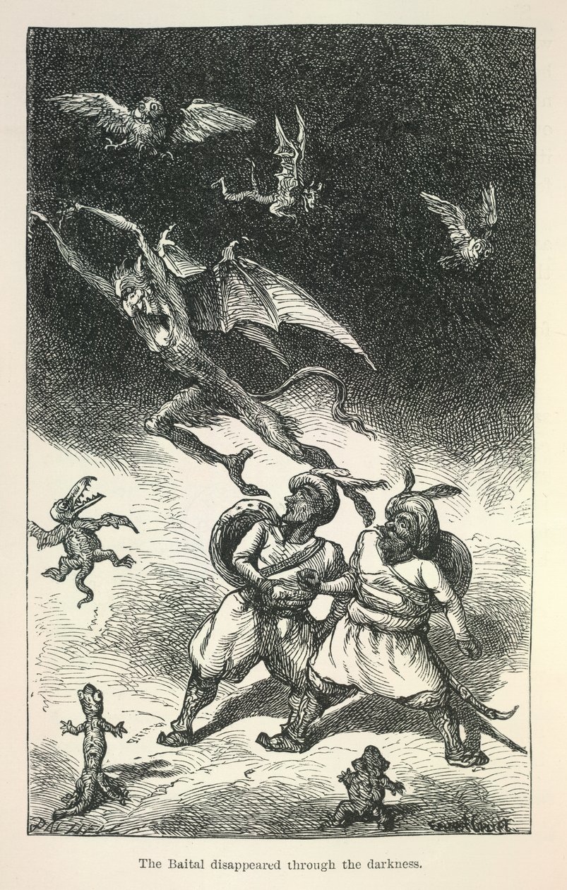 Illustration de Vikram et le Vampire de Richard Francis Burton - Ernest Henry Griset