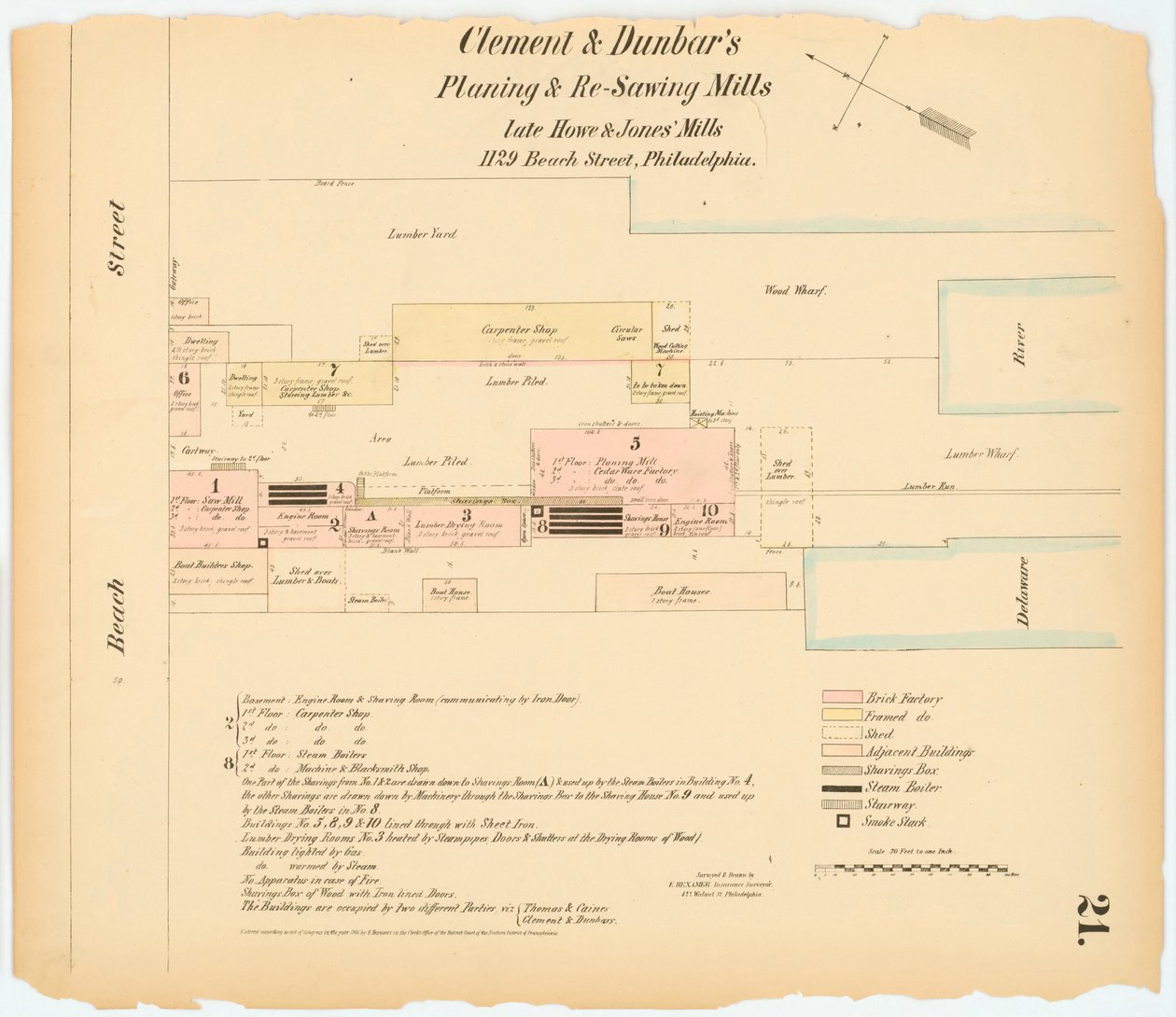 Hexamer General Survey; volume 1, planche 21, 1866 - Ernest Hexamer