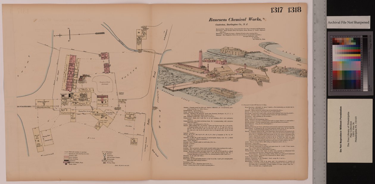 Volume 14, Rancocas Chemical Works, Hexamer General Surveys, Burlington, New Jersey, 1878 - Ernest Hexamer